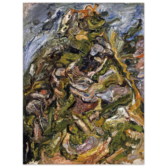 Chaim Soutine - HILL AT CERET 1921  75x100 cm / 30x40inches Fine Art Poster