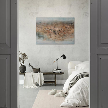 VENT ET POUSSI RE 1957 - Zao Wou-Ki Brushed Aluminum Print - 70x100 cm / 28x40 inches | Zao Wou-Ki Aluminum Print | Zao Wou-Ki Prints