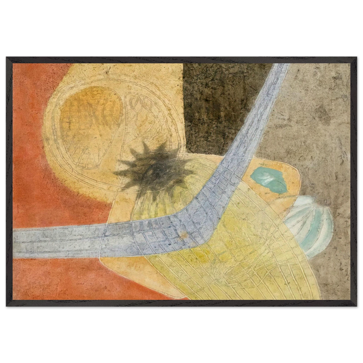 Composition - 1933 - John Ferren 70x100 cm / 28x40 inches Framed Art Print – Black Wooden Frame