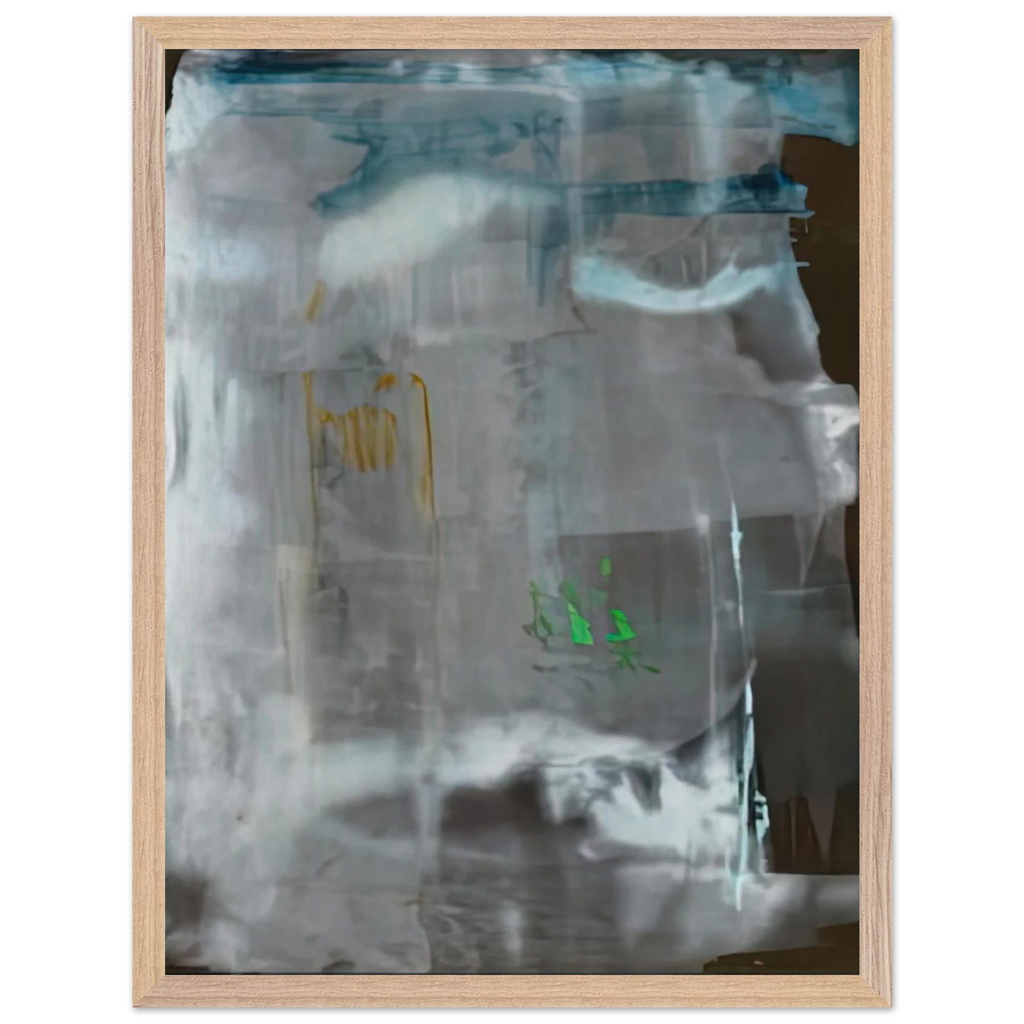 Helen Frankenthaler - Portrait of a Lady in White, 1979- Wall Art - 21x29.7 cm / 8x12" - Premium Wooden Framed Poster With Fine Art Paper-canvas - Wood frame