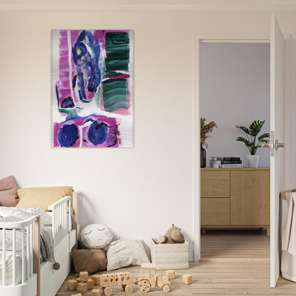 VARIATIONS I ON CLARKS COVE 1962 - Grace Hartigan Brushed Aluminum Print - 70x100 cm / 28x40 inches | Grace Hartigan Aluminum Print | Grace Hartigan Prints