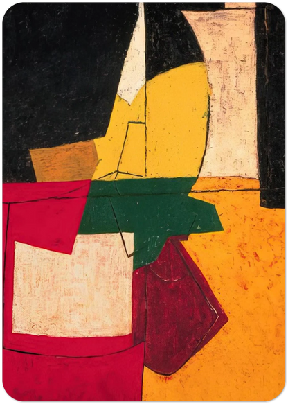 Composition abstraite aux traits - 1951 By Serge Poliakoff Pack of 10 Post Cards | Serge Poliakoff Post Cards | A6 (10.5 x 14.8 cm) - 4.1 x 5.8 inches