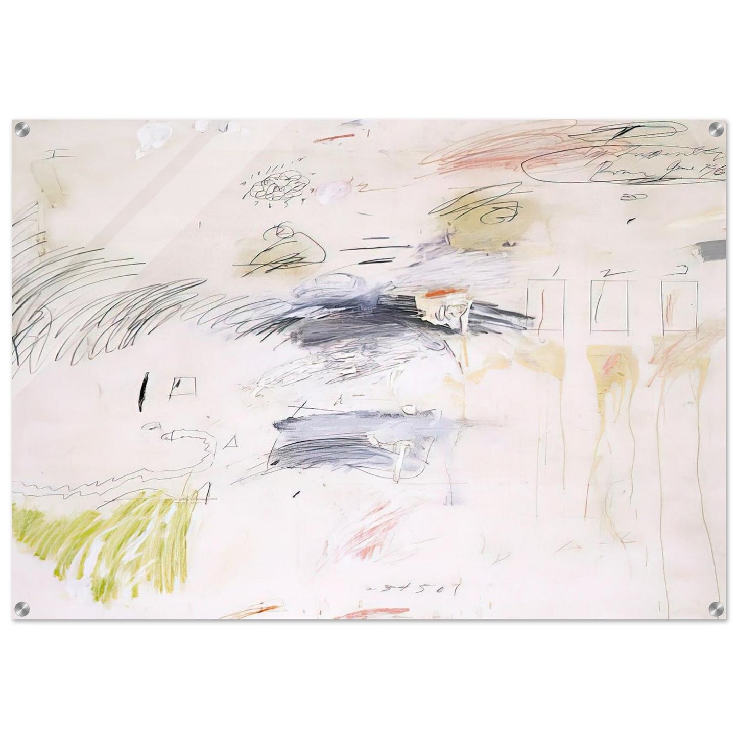 Untitled, Rome - Cy Twombly Acrylic Print - 70x100 cm / 28x40″ inches