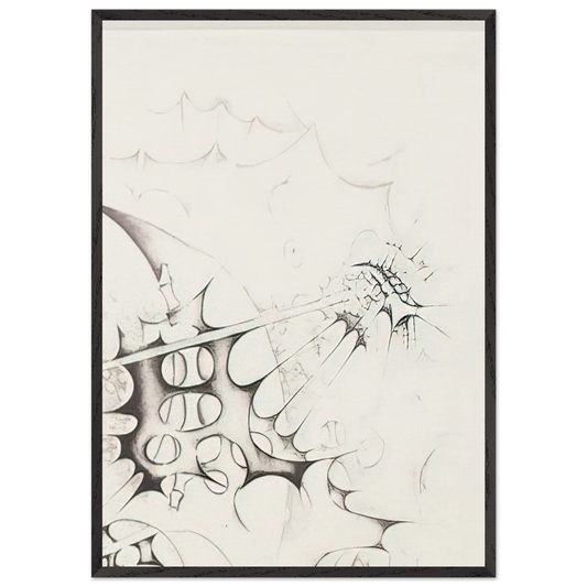 PIRATES 1982 - Lee Bontecou 70x100 cm / 28x40 inches Framed Art Print – Black Wooden Frame