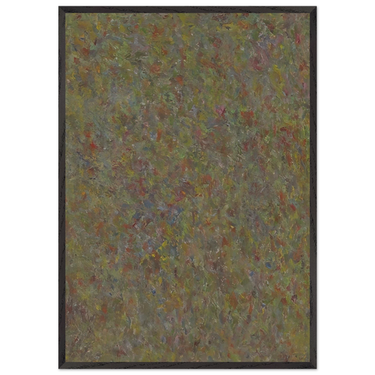 COMPOSITION 1963 - Milton Resnick 70x100 cm / 28x40 inches Framed Art Print – Black Wooden Frame