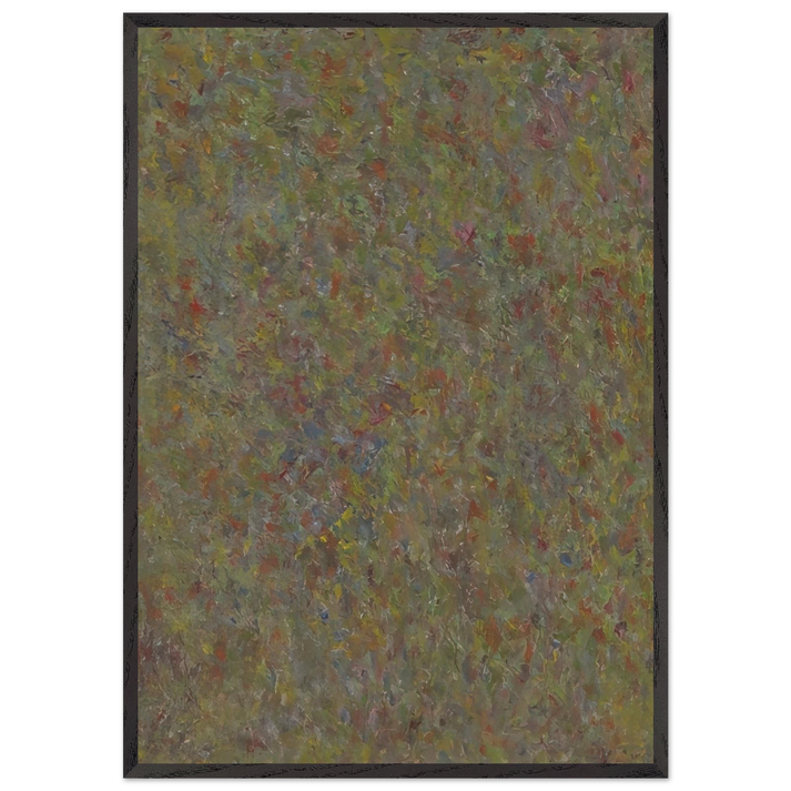 COMPOSITION 1963 - Milton Resnick 70x100 cm / 28x40 inches Framed Art Print – Black Wooden Frame