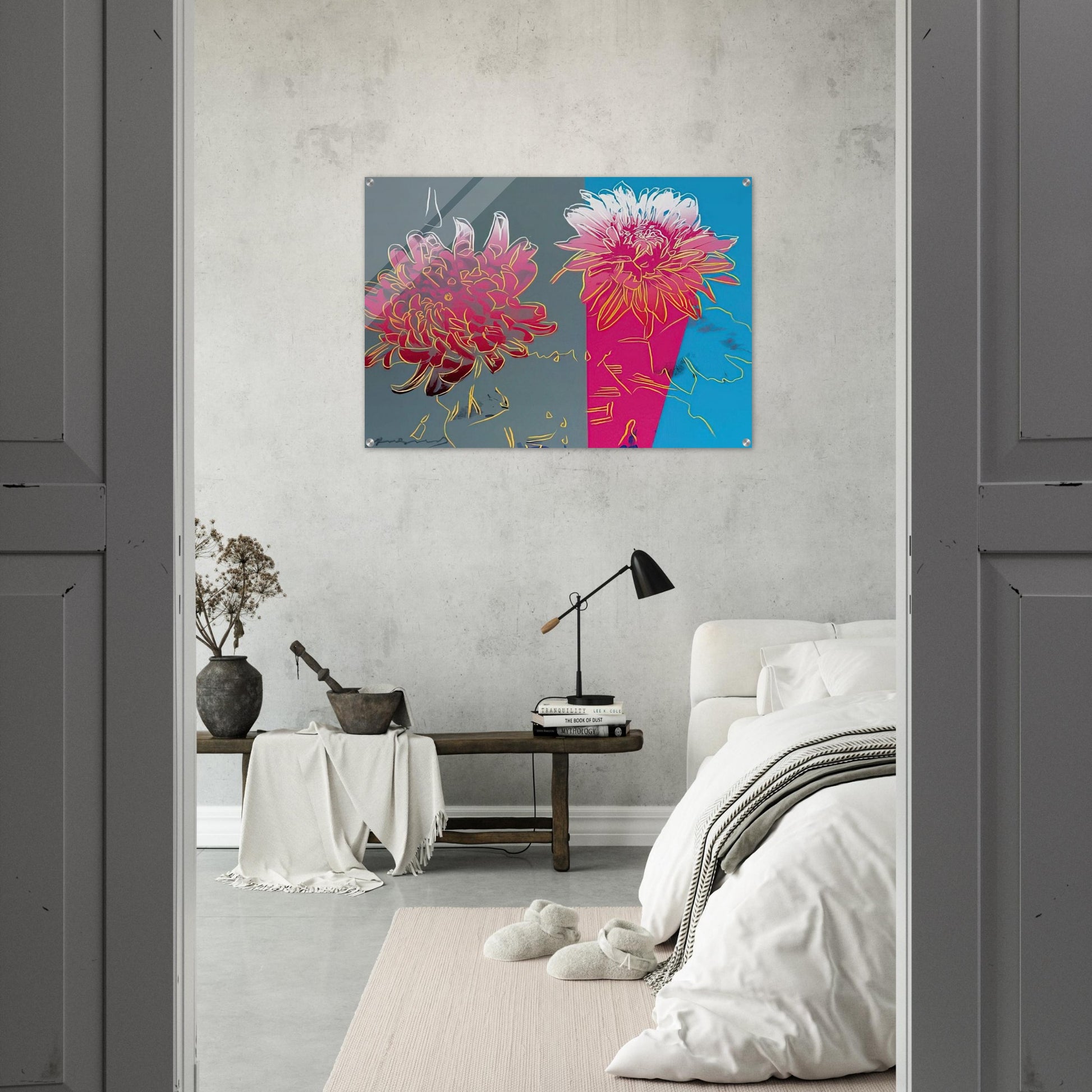 Kiku - Andy Warhol Acrylic Print - 70x100 cm / 28x40″ inches