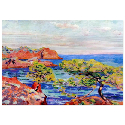 Le Trayas - 1907 - Armand Guillaumin Brushed Aluminum Print - 70x100 cm / 28x40 inches | Armand Guillaumin Aluminum Print | Armand Guillaumin Prints