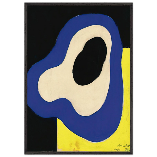 RYTHME - Sonia Delaunay 70x100 cm / 28x40 inches Framed Art Print – Black Wooden Frame