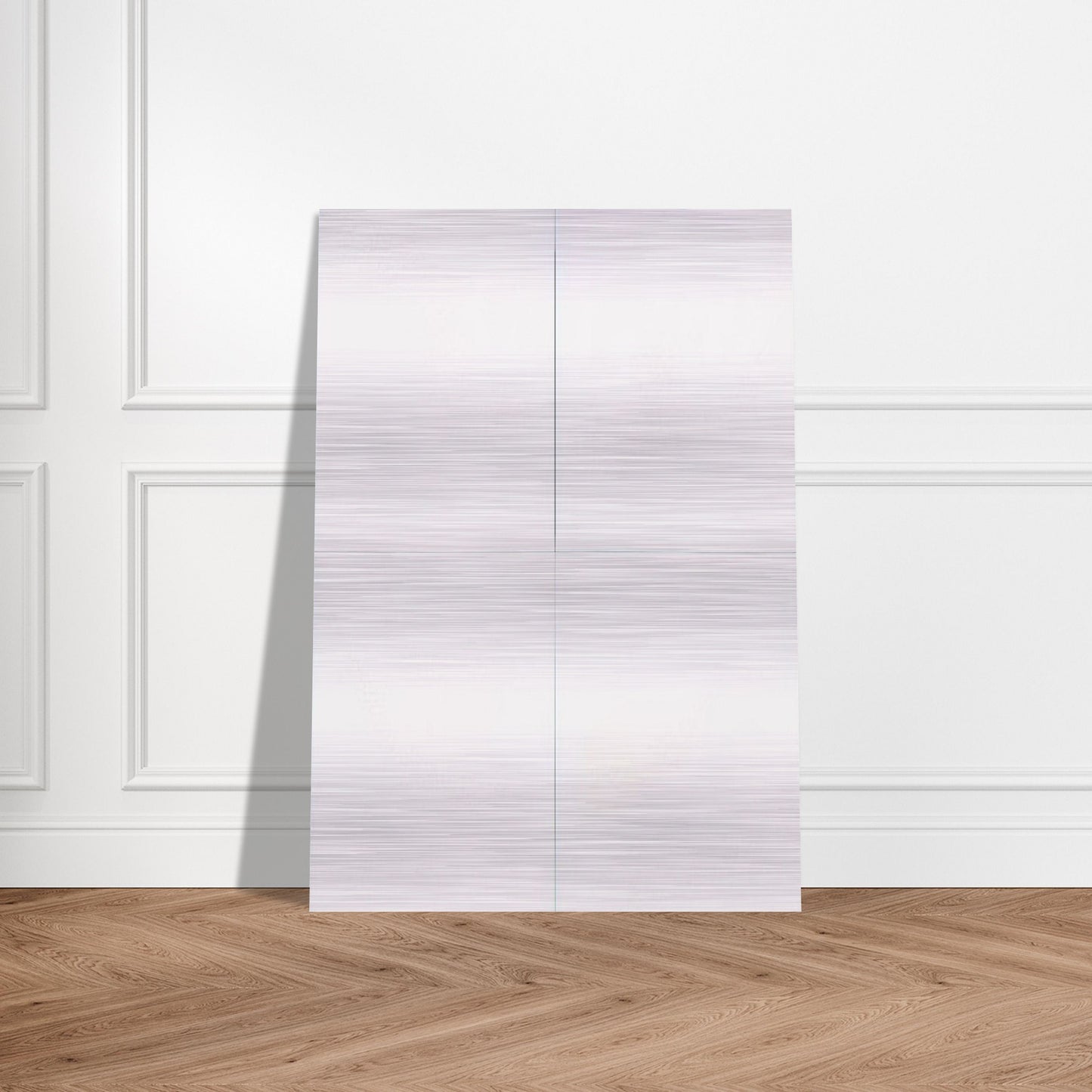 WHITE PAINTING FOUR PANEL 1951 - Robert Rauschenberg Brushed Aluminum Print - 70x100 cm / 28x40 inches | Robert Rauschenberg Aluminum Print | Robert Rauschenberg Prints