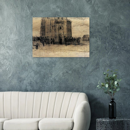 Sale of Building Scrap - Vincent van Gogh Brushed Aluminum Print - 70x100 cm / 28x40 inches | Vincent van Gogh Aluminum Print | Vincent van Gogh Prints