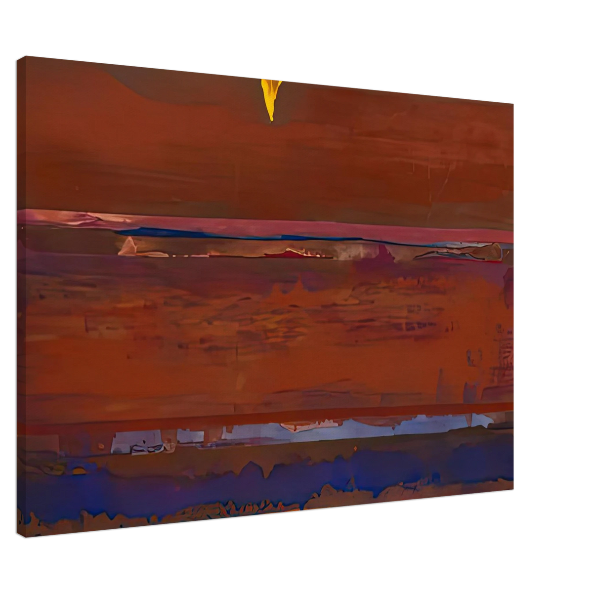 Helen Frankenthaler - Desert Pulse, 1991- Wall Art - 60x80 cm / 24x32 inches - Premium Wooden Framed Poster With Fine Art Paper-canvas - Black frame