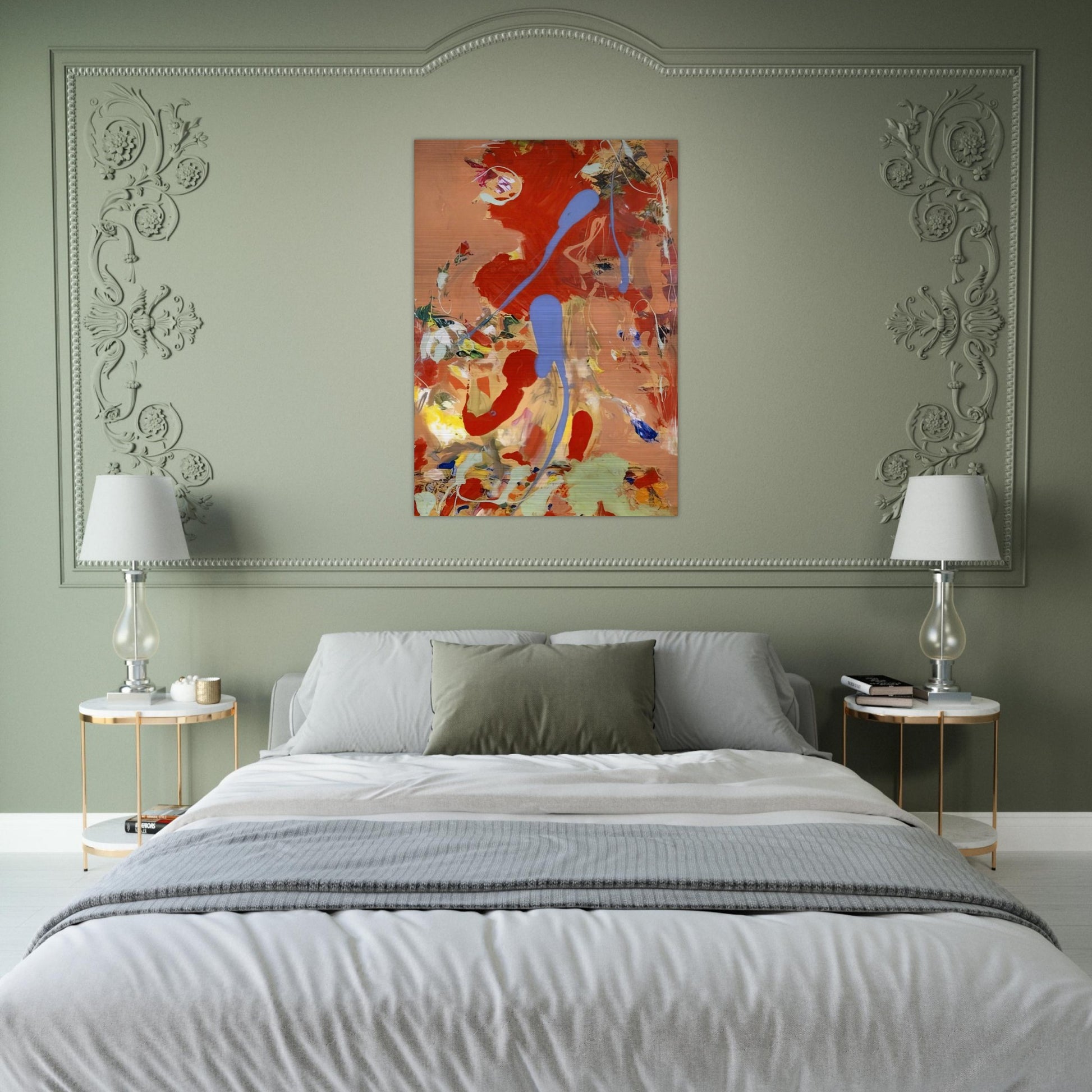 Aquatic Garden - Hans Hofmann Brushed Aluminum Print - 70x100 cm / 28x40 inches | Hans Hofmann Aluminum Print | Hans Hofmann Prints