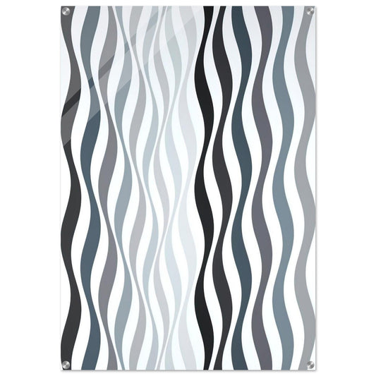 ARREST 2 1965 - Bridget Riley Acrylic Print - 70x100 cm / 28x40″ inches