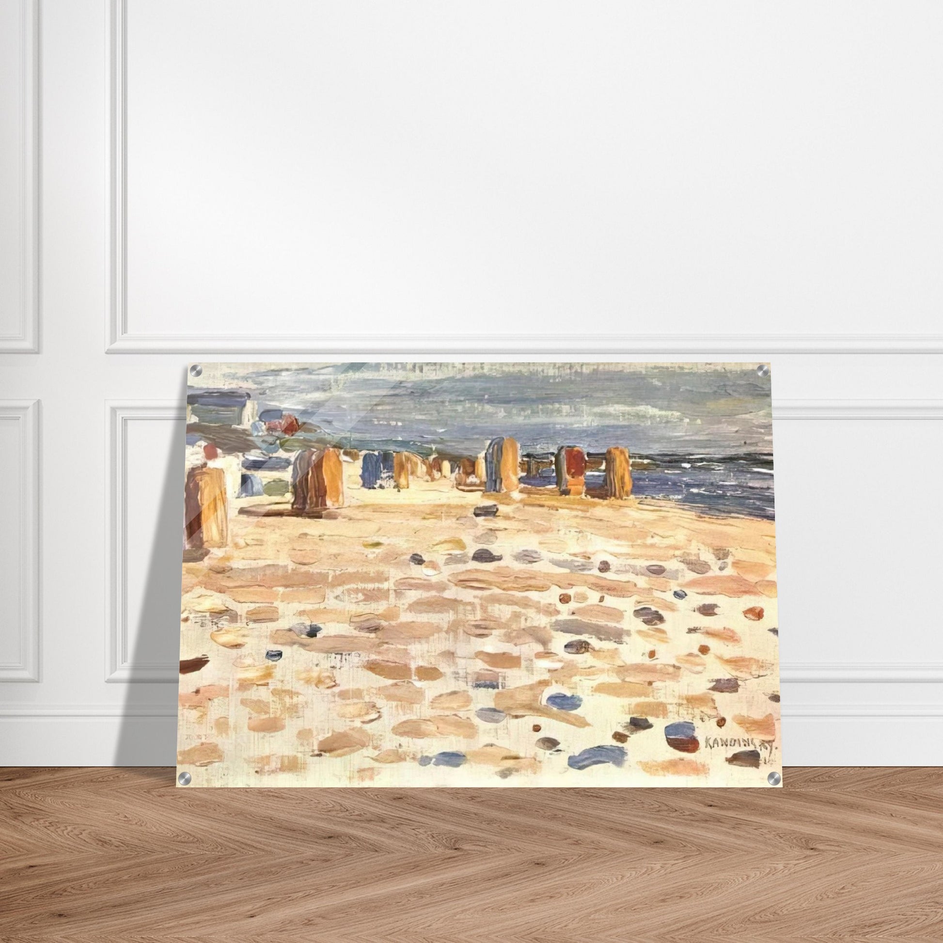 BEACH BASKETS IN HOLLAND 1904 - Wassily Kandinsky Acrylic Print - 70x100 cm / 28x40″ inches
