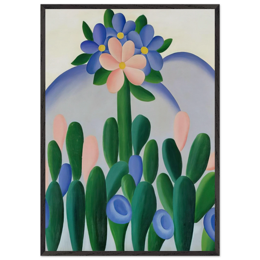 Manaca - Tarsila do Amaral 70x100 cm / 28x40 inches Framed Art Print – Black Wooden Frame
