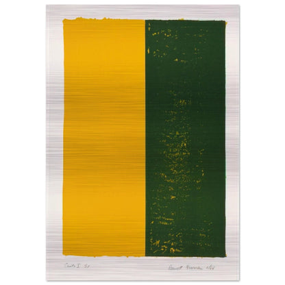 Canto X - Barnett Newman Brushed Aluminum Print - 70x100 cm / 28x40 inches | Barnett Newman Aluminum Print | Barnett Newman Prints