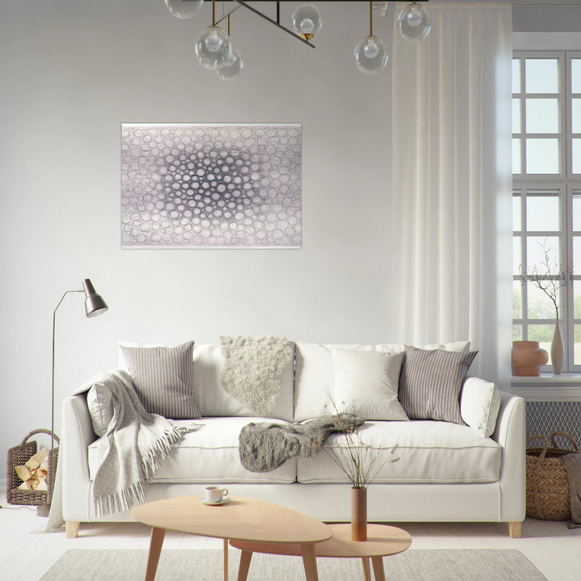 Light Gathers to the Question of No - Richard Pousette-Dart Brushed Aluminum Print - 70x100 cm / 28x40 inches | Richard Pousette-Dart Aluminum Print | Richard Pousette-Dart Prints