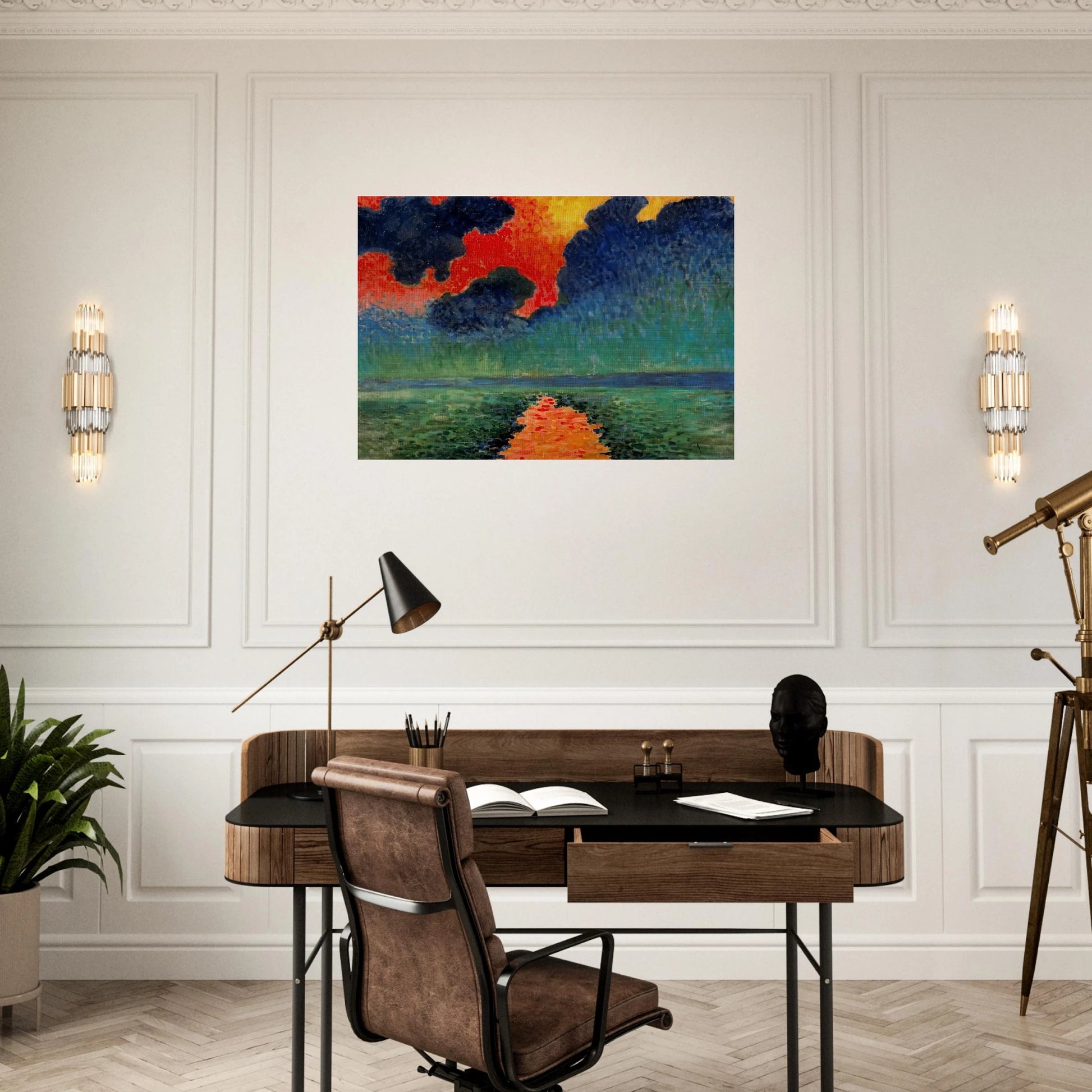 EFFECT OF SUN ON THE WATER LONDON 1906 - Andre Derain Brushed Aluminum Print - 70x100 cm / 28x40 inches | Andre Derain Aluminum Print | Andre Derain Prints