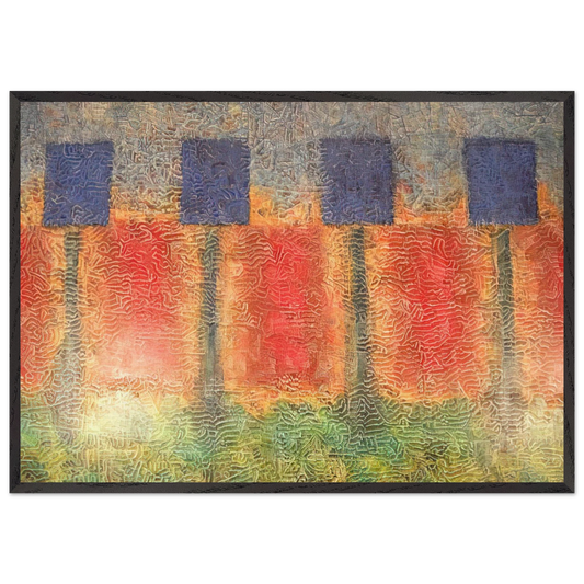 Dusklight - 1980 - Jimmy Ernst 70x100 cm / 28x40 inches Framed Art Print – Black Wooden Frame