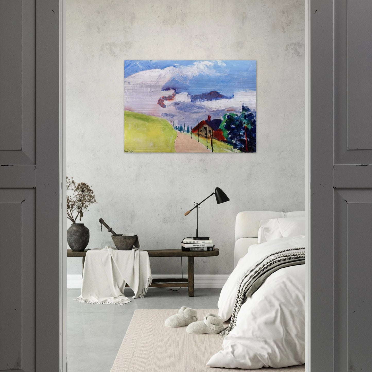 SWISS LANDSCAPE 1901 - Henri Matisse Brushed Aluminum Print - 70x100 cm / 28x40 inches | Henri Matisse Aluminum Print | Henri Matisse Prints