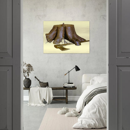 THE LABOURS OF ALEXANDER 1967 - Rene Magritte Brushed Aluminum Print - 70x100 cm / 28x40 inches | Rene Magritte Aluminum Print | Rene Magritte Prints