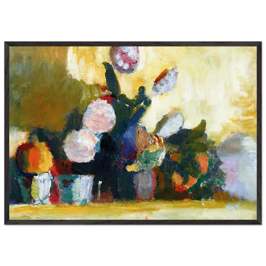 SNOWBALLS 1900 - Henri Matisse 70x100 cm / 28x40 inches Framed Art Print – Black Wooden Frame