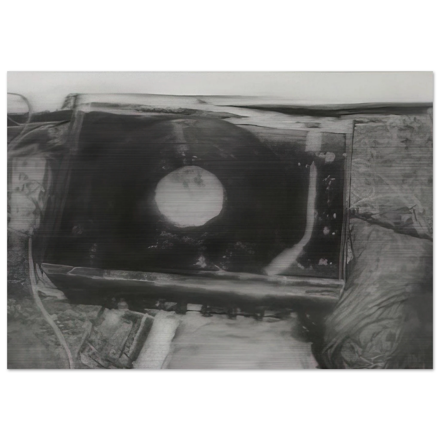 RECORD PLAYER 1988 - Gerhard Richter Brushed Aluminum Print - 70x100 cm / 28x40 inches | Gerhard Richter Aluminum Print | Gerhard Richter Prints