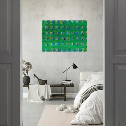 La Primavera - Sam Francis Brushed Aluminum Print - 70x100 cm / 28x40 inches | Sam Francis Aluminum Print | Sam Francis Prints