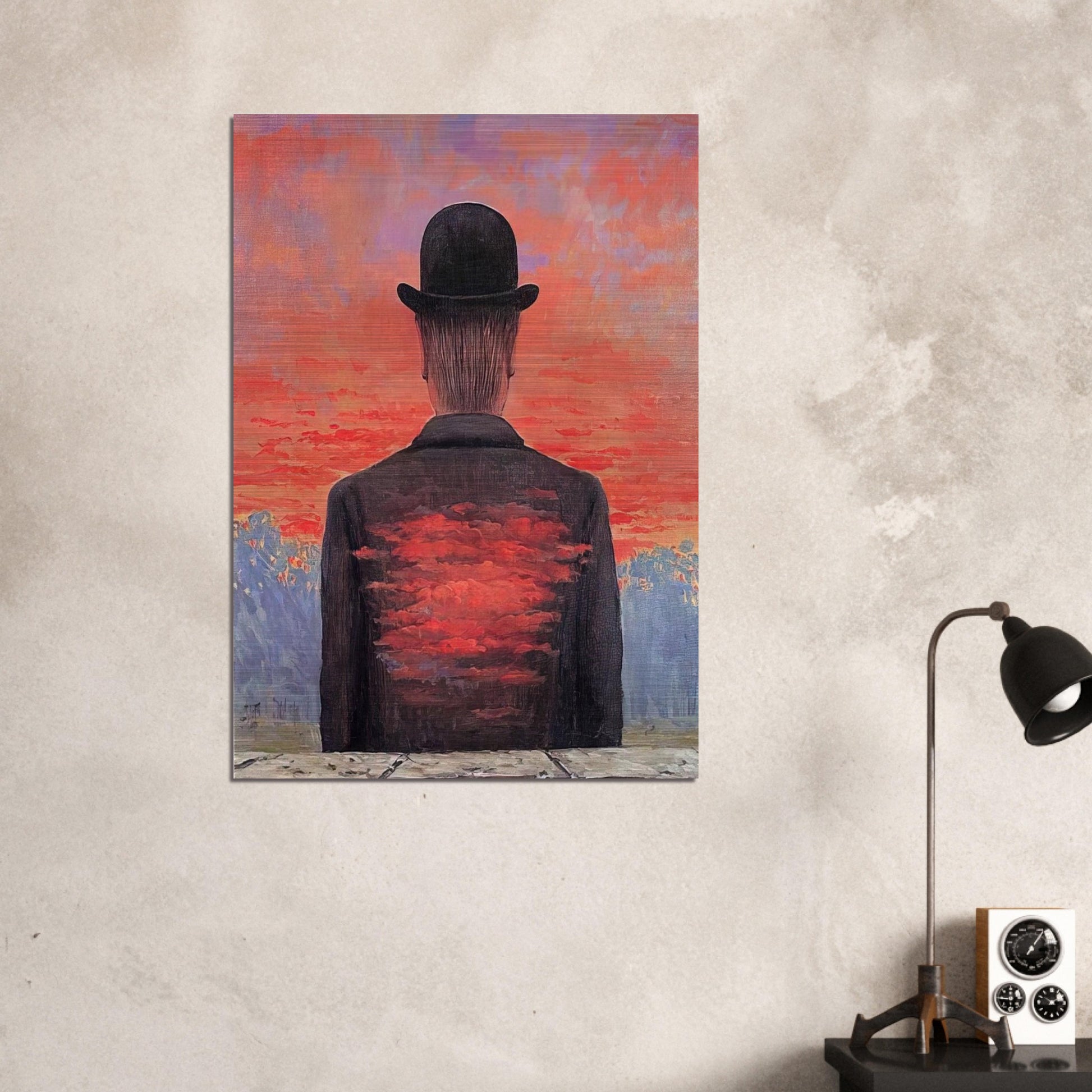 THE POET RECOMPENSED 1956 - Rene Magritte Brushed Aluminum Print - 70x100 cm / 28x40 inches | Rene Magritte Aluminum Print | Rene Magritte Prints