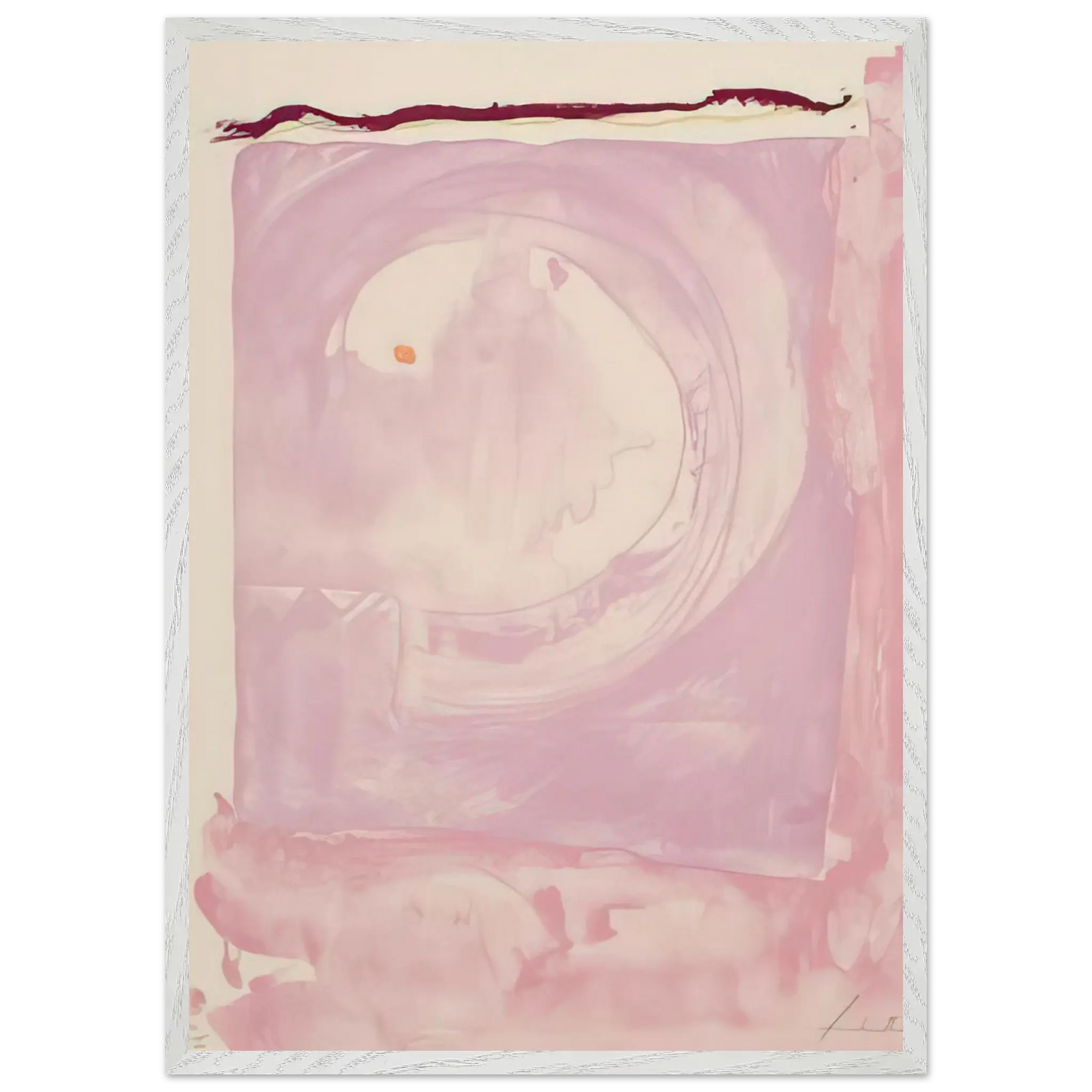 Helen Frankenthaler - Reflections IX - 1995 Wall art - A2 (42 x 59.4  cm) - Premium Wooden Framed Poster With Fine Art Paper - Wood frame