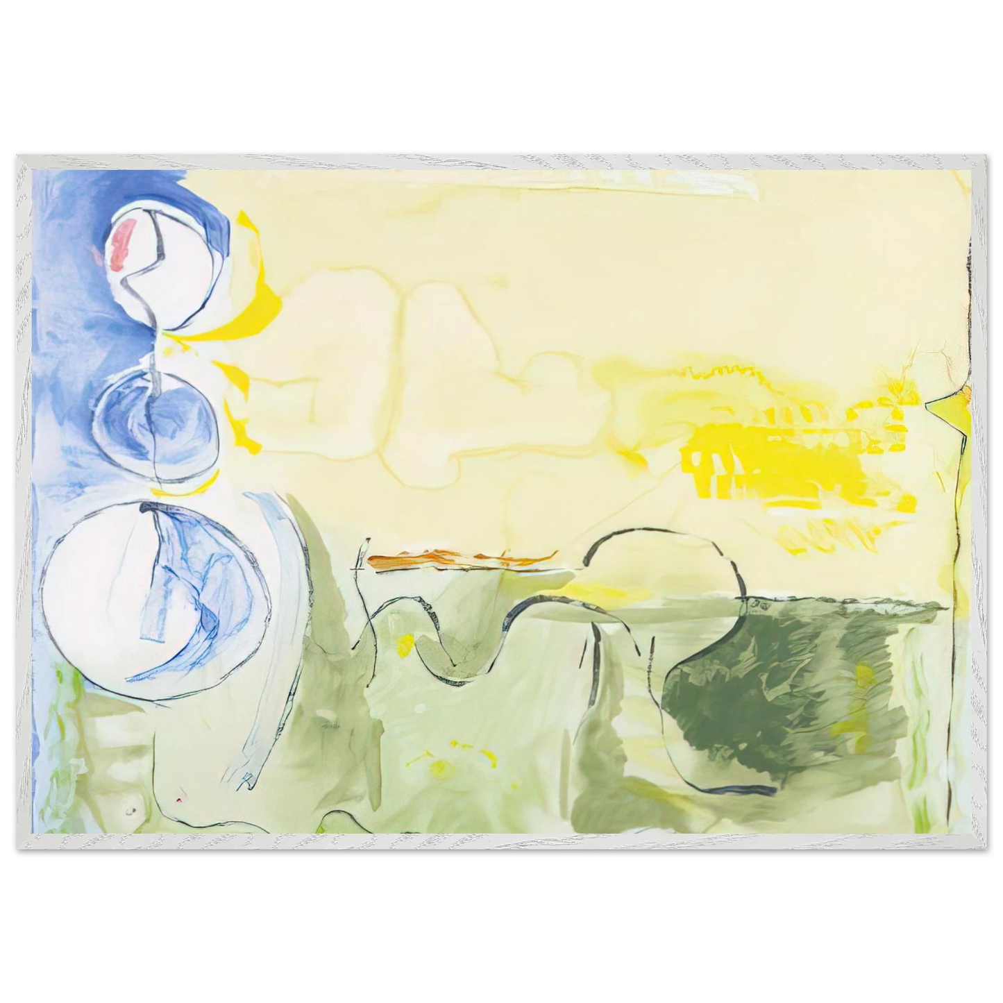Helen Frankenthaler - Flotilla - 2006 Wall art - 25x60 cm / 10x24 inches - Fine Art Poster-canvas - -