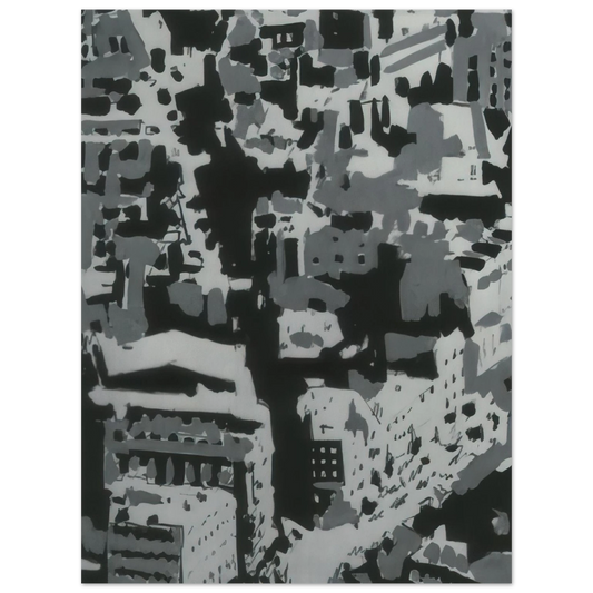 Gerhard Richter - TOWNSCAPE P2 1968  75x100 cm / 30x40inches Fine Art Poster