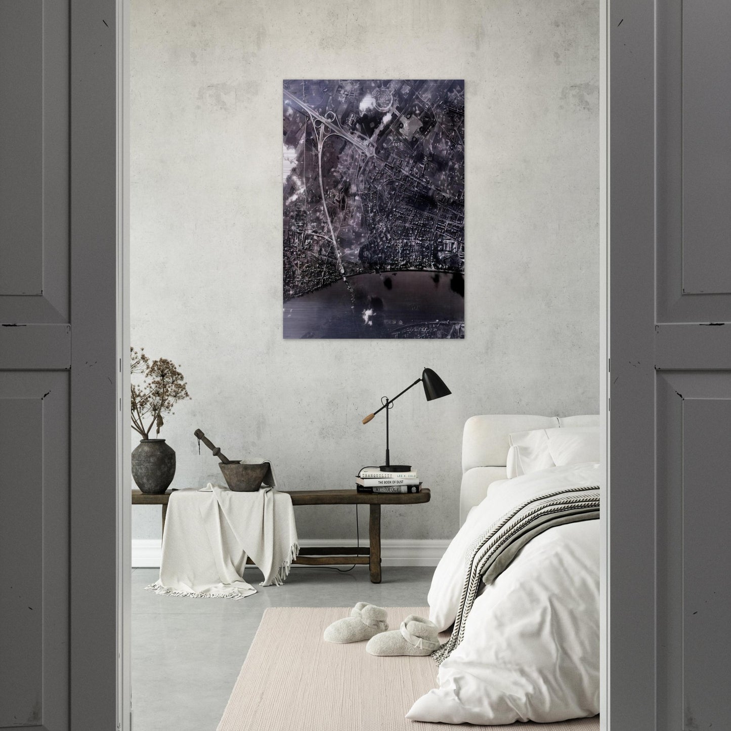 14 FEB 45 2002 - Gerhard Richter Brushed Aluminum Print - 70x100 cm / 28x40 inches | Gerhard Richter Aluminum Print | Gerhard Richter Prints