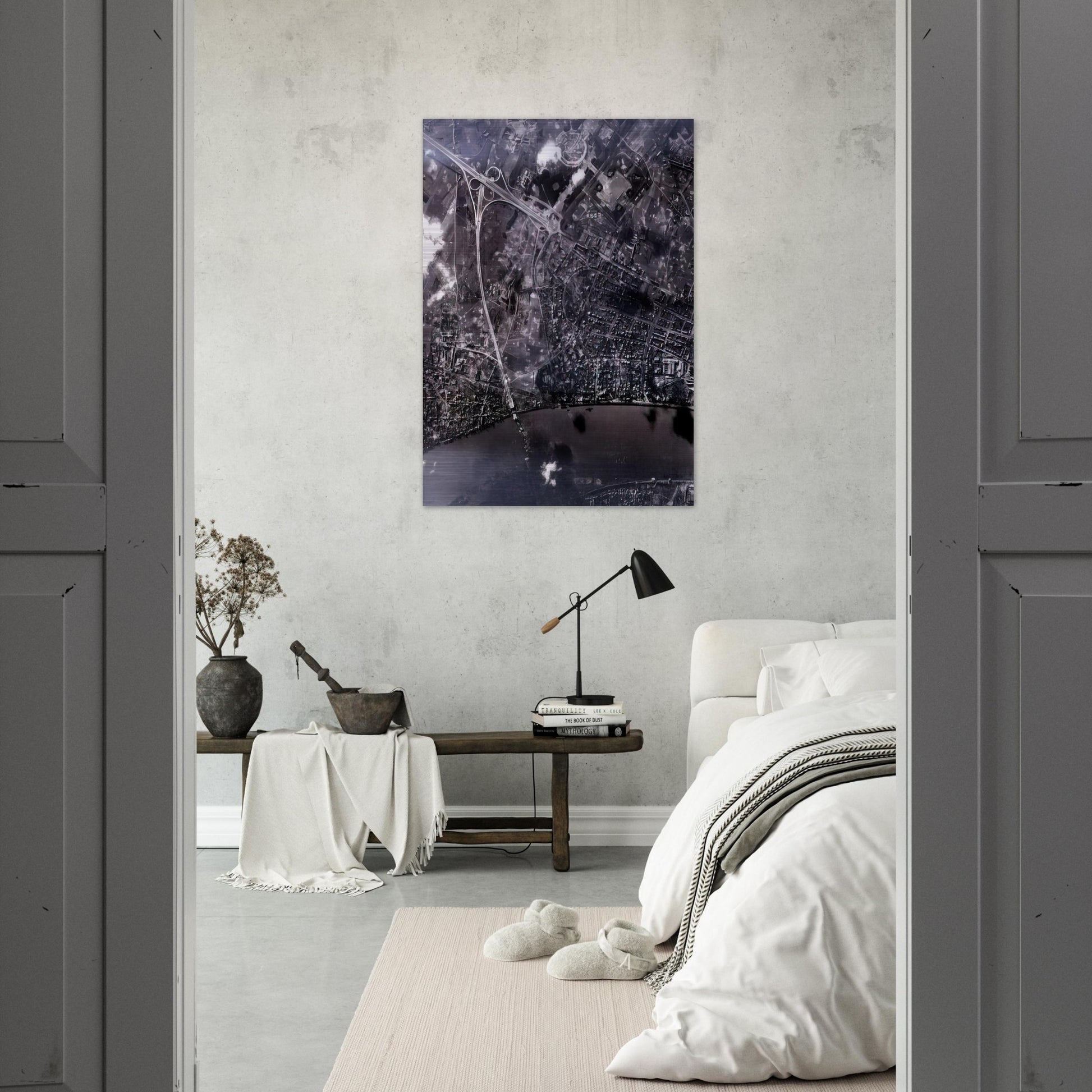 14 FEB 45 2002 - Gerhard Richter Brushed Aluminum Print - 70x100 cm / 28x40 inches | Gerhard Richter Aluminum Print | Gerhard Richter Prints