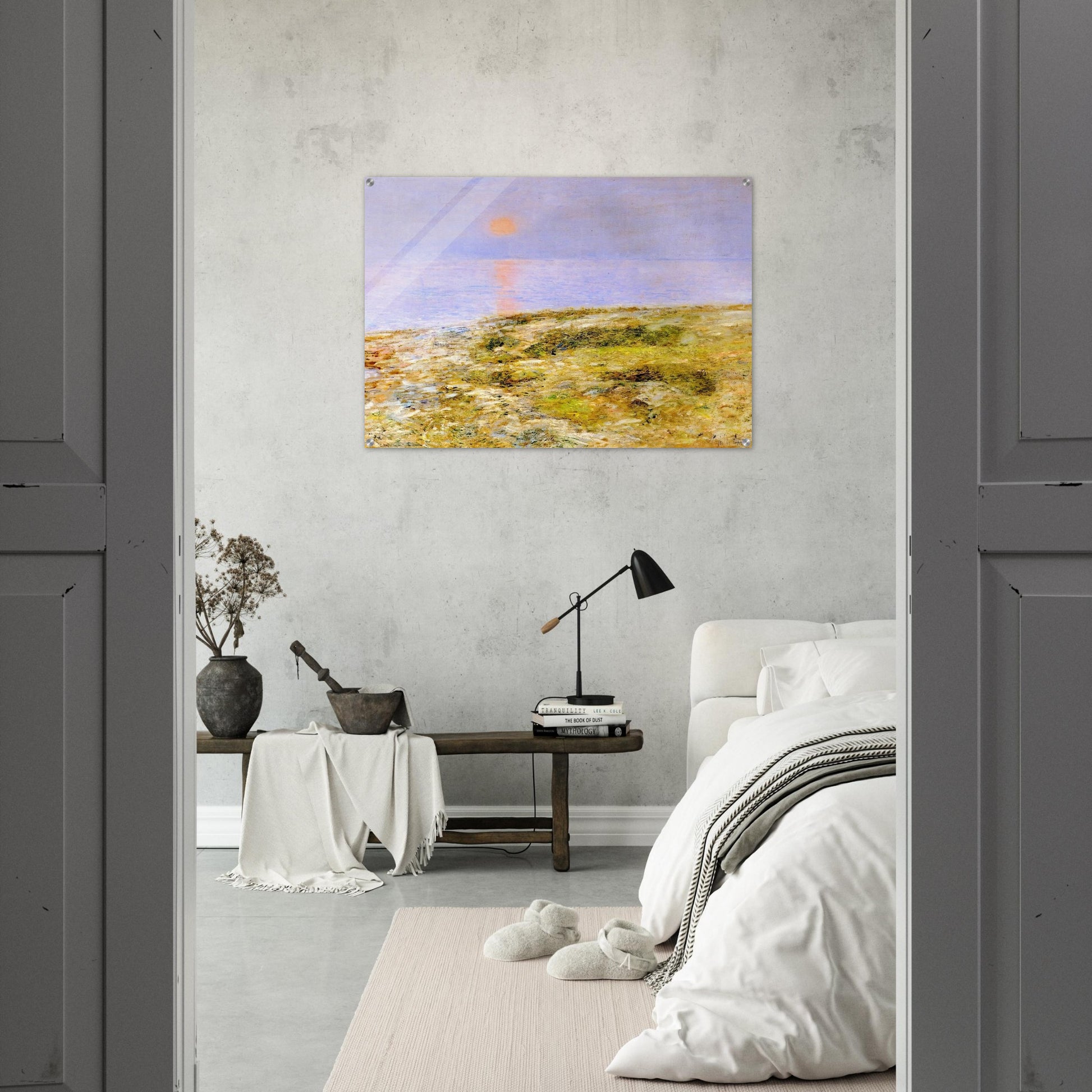 Sunset, Isle of Shoals - Childe Hassam Acrylic Print - 70x100 cm / 28x40″ inches