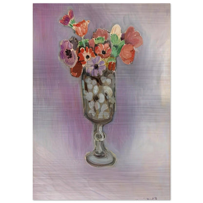 BOUQUET OF ANEMONES 1918 - Henri Matisse Brushed Aluminum Print - 70x100 cm / 28x40 inches | Henri Matisse Aluminum Print | Henri Matisse Prints