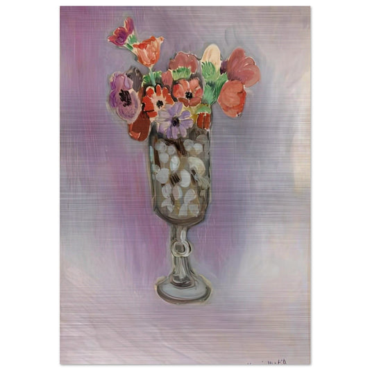 BOUQUET OF ANEMONES 1918 - Henri Matisse Brushed Aluminum Print - 70x100 cm / 28x40 inches | Henri Matisse Aluminum Print | Henri Matisse Prints