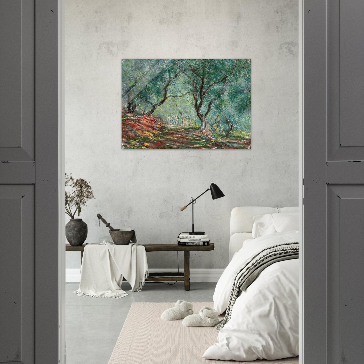 Olive Tree Wood in the Moreno Garden - claude monet Acrylic Print - 70x100 cm / 28x40″ inches | claude monet Wall Art | claude monet Prints