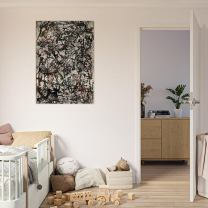 ENCHANTED FOREST 1947 - Jackson Pollock Brushed Aluminum Print - 70x100 cm / 28x40 inches | Jackson Pollock Aluminum Print | Jackson Pollock Prints