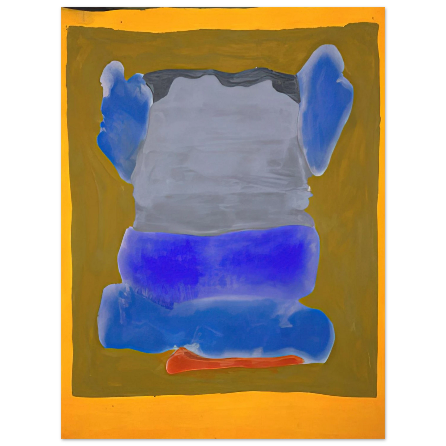 Helen Frankenthaler - Buddha s Court - 1964 Wall art - 28x43  cm / XL (11x17 inches) - Fine Art Poster-canvas - -