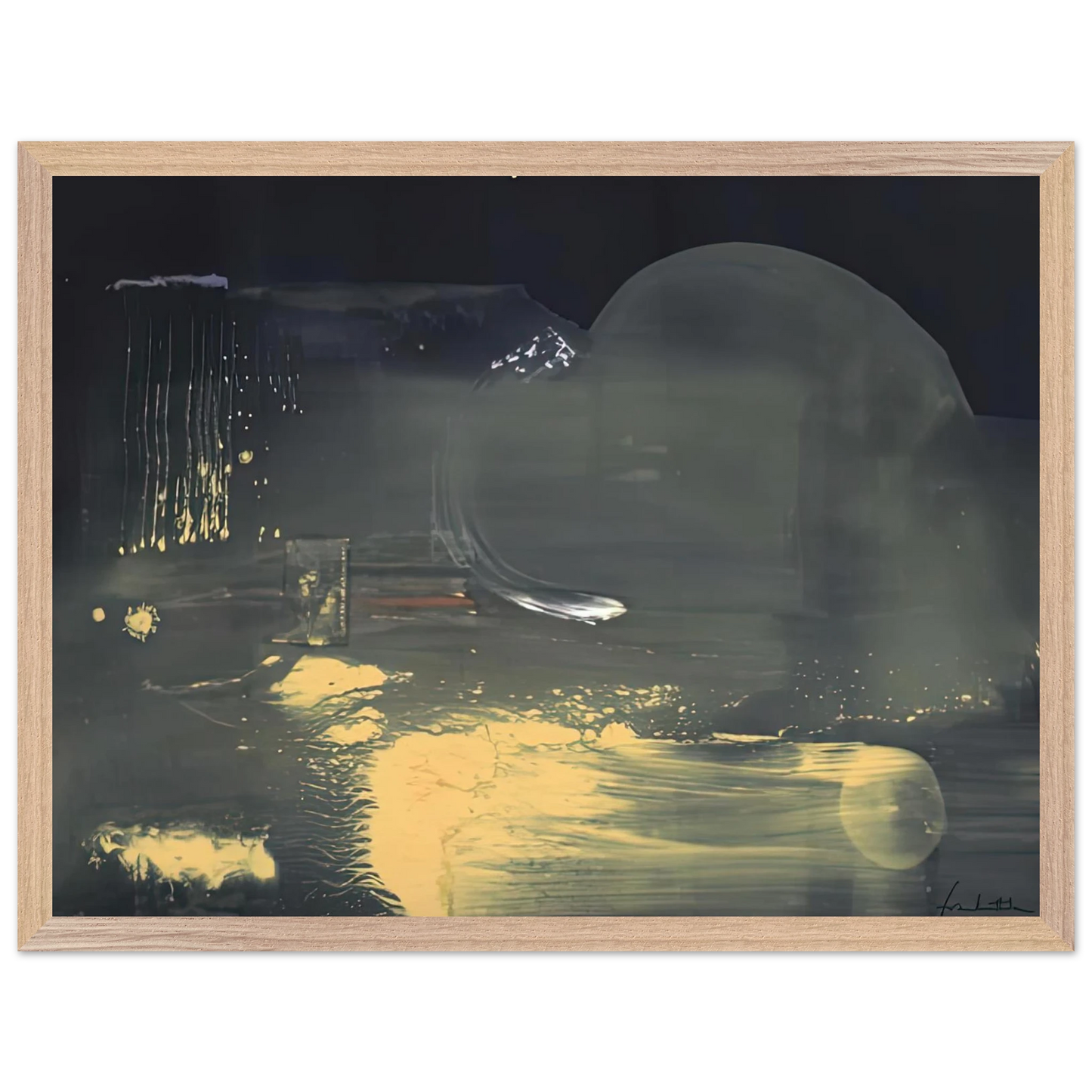 Helen Frankenthaler - Spellbound, 1991- Wall Art - 30x40 cm / 12x16 inches - Premium Wooden Framed Poster With Fine Art Paper-canvas - White frame