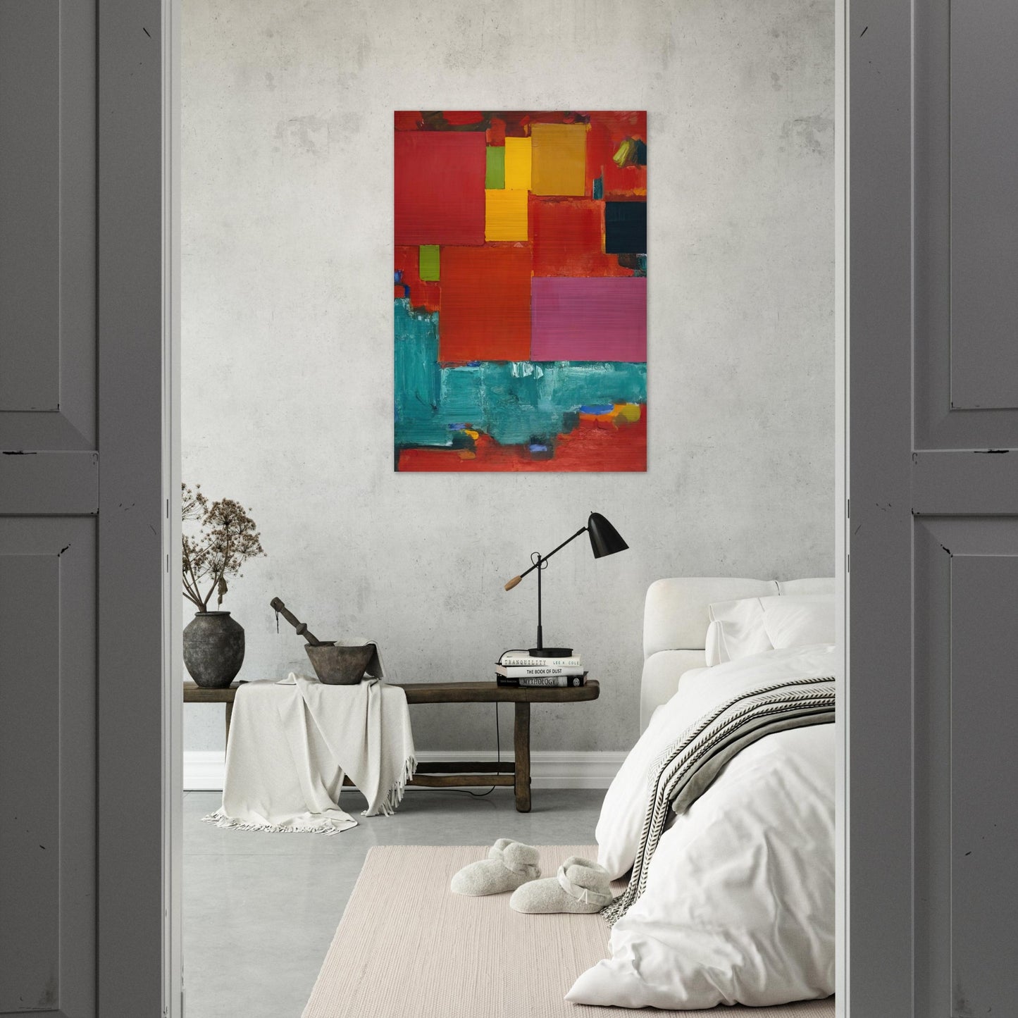 Pompeii - Hans Hofmann Brushed Aluminum Print - 70x100 cm / 28x40 inches | Hans Hofmann Aluminum Print | Hans Hofmann Prints