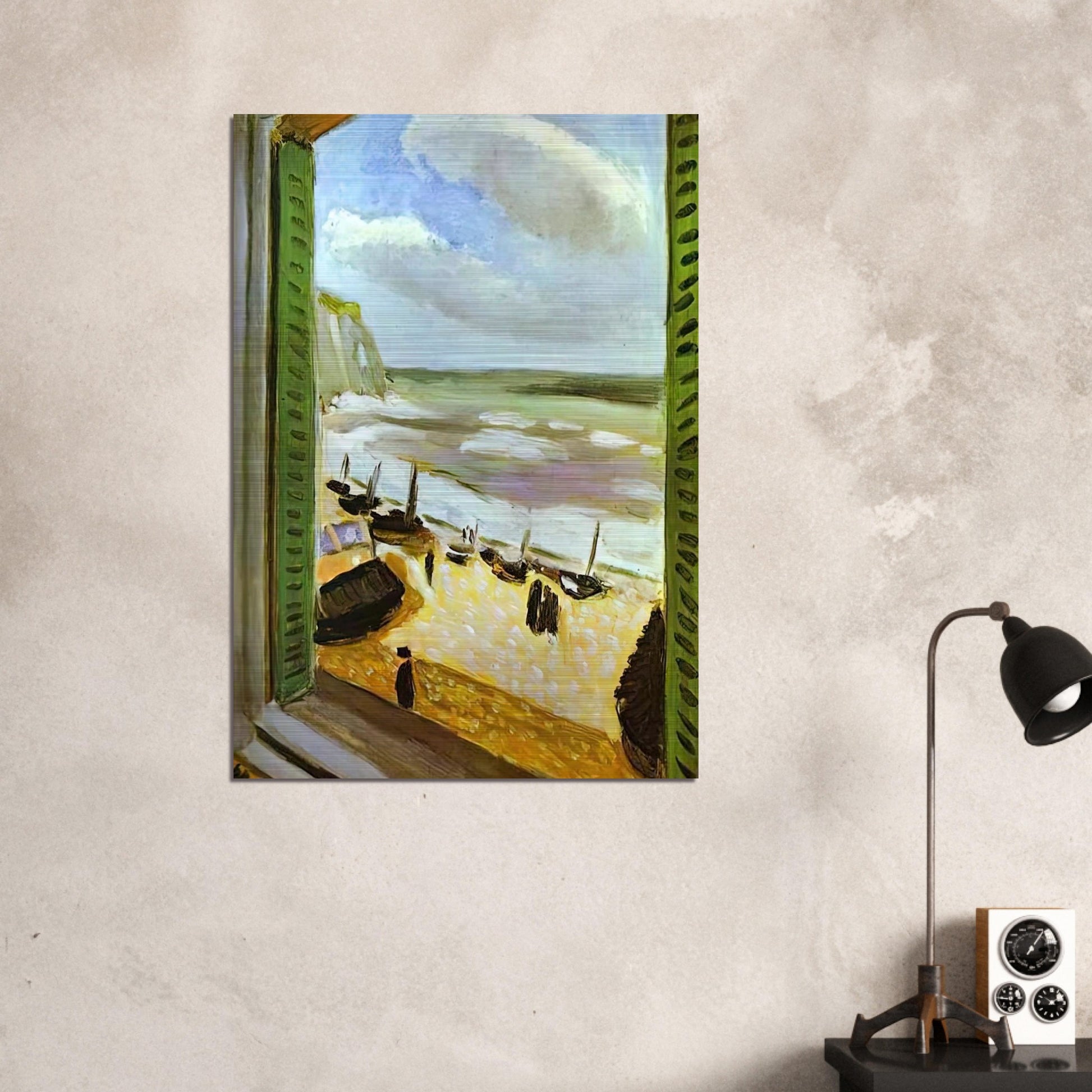 OPEN WINDOW AT COLLIOURE 1905 - Henri Matisse Brushed Aluminum Print - 70x100 cm / 28x40 inches | Henri Matisse Aluminum Print | Henri Matisse Prints