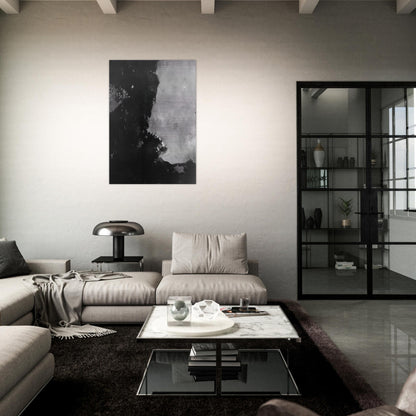 Untitled Black Painting - 1950 - Edward Corbett Brushed Aluminum Print - 70x100 cm / 28x40 inches | Edward Corbett Aluminum Print | Edward Corbett Prints