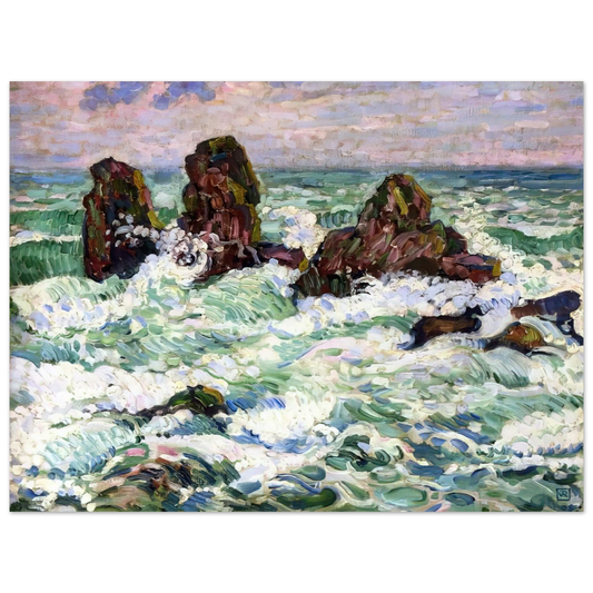 Theo van Rysselberghe - THE ROCKS 1908  75x100 cm / 30x40inches Fine Art Poster