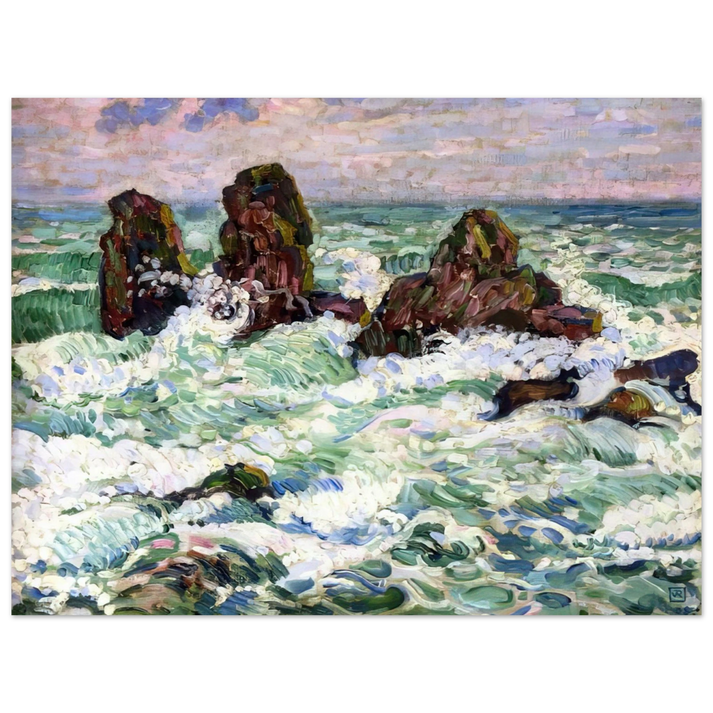 Theo van Rysselberghe - THE ROCKS 1908  75x100 cm / 30x40inches Fine Art Poster