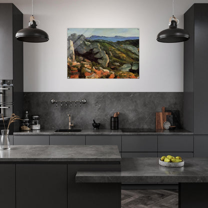 Rocks at L'Estaque - Paul Cézanne Acrylic Print - 70x100 cm / 28x40″ inches