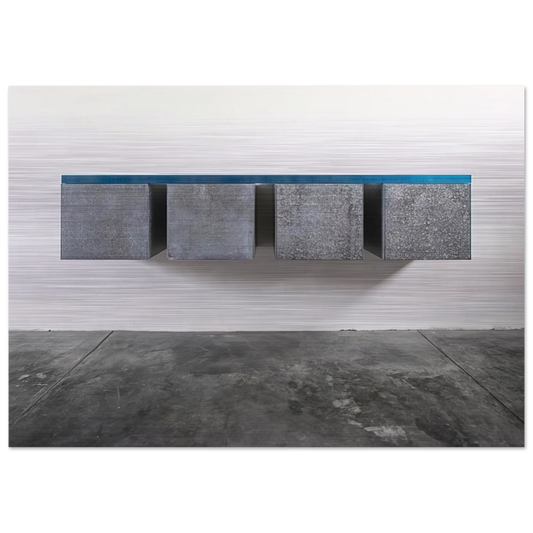 To Susan Buckwalter - 1964 - Donald Judd Brushed Aluminum Print - 70x100 cm / 28x40 inches | Donald Judd Aluminum Print | Donald Judd Prints