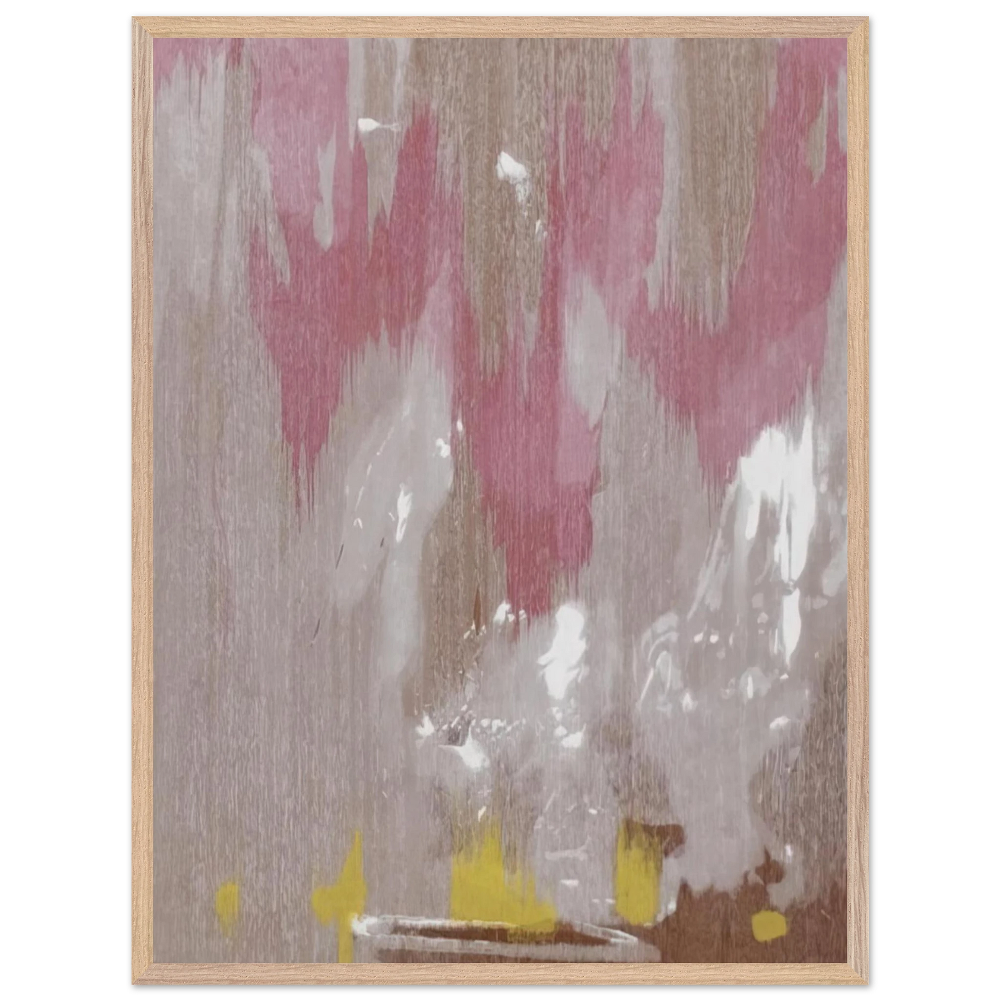 Helen Frankenthaler - Tales of Genji IV - 1998 Wall art - 21x29.7 cm / 8x12" - Premium Wooden Framed Poster With Fine Art Paper-canvas - Wood frame
